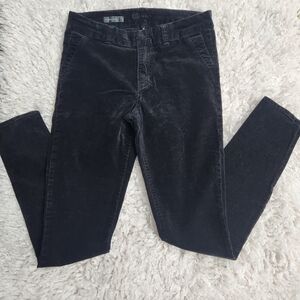 KUT from the Kloth Trouser Skinny Black Velvet Jeans Pants size 4